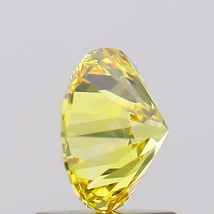 1.06 Carat Round Cut Fancy Yellow